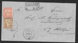 Briefvorderseite 30b/38 mit Stempel Zell (Luzern) 18.8.1873