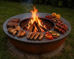 Feuerkugel Stahl von Grillland mit Zubehör
