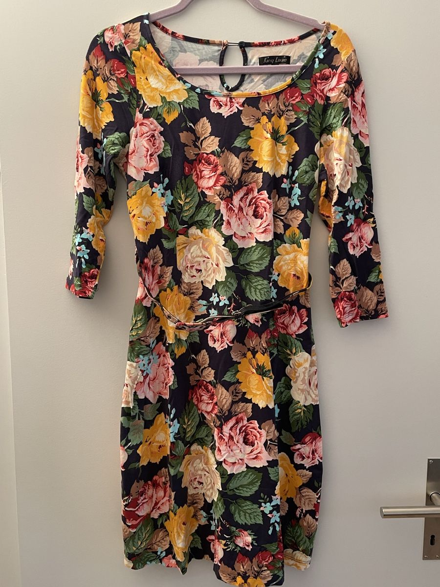 King Louie Vestiti: Elegantes Blumenkleid – Usato da Basel venduto da may_8kqf