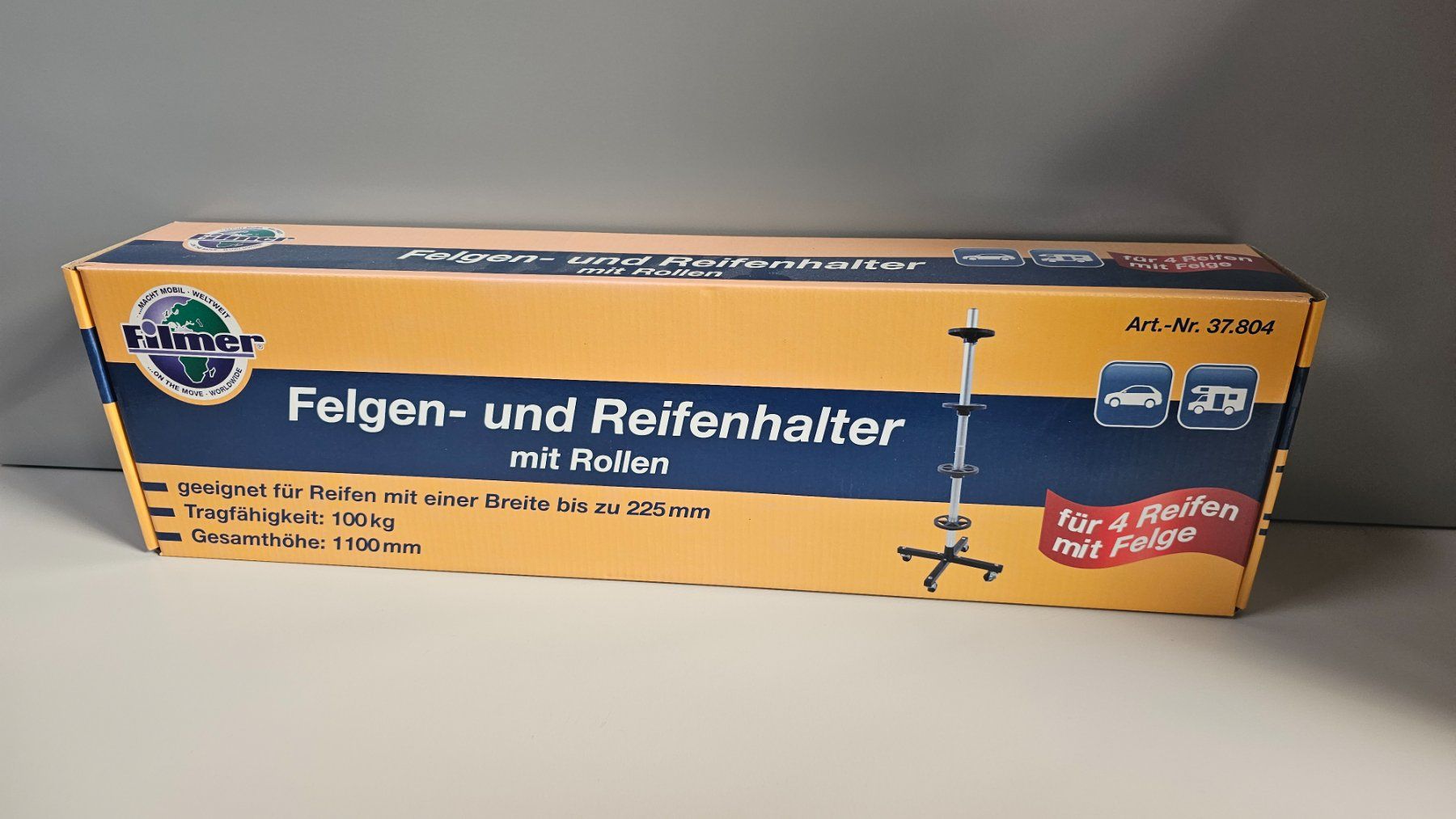 Supporti a parete: Felgenhalter und Reifenhalter mit Rollen – Nuovo e nell'imballaggio originale da Koppigen venduto da Bracher_Mail-House 5