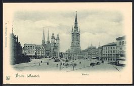 Ganzsache PP19F47: Halle /Saale, Markt m