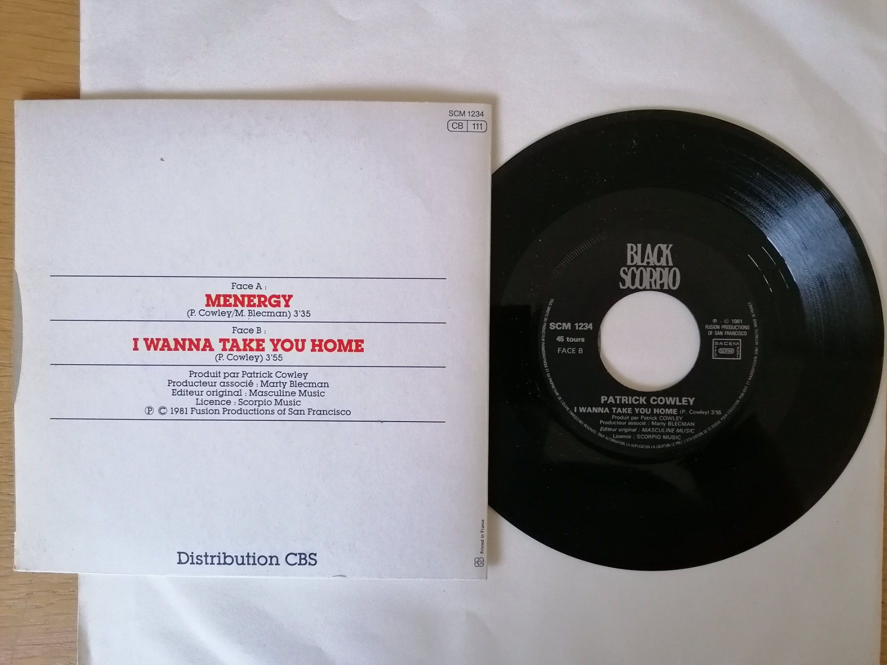 Dischi in vinile: Patrick Cowley -- Menergy – Usato da Beinwil am See venduto da Funkthesizer 1