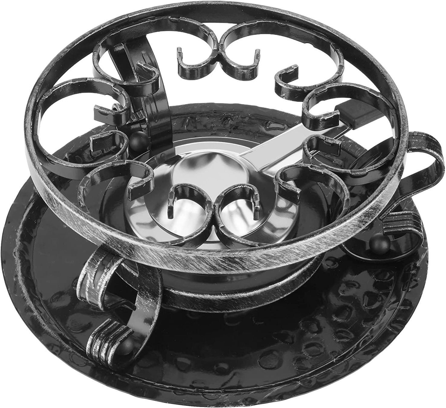 Pfannen: 3 Fondue-Sets / Caquelon, Rechaud + Pastenbrenner – Gebraucht aus Mettendorf TG von Ricardo-Bazar 2