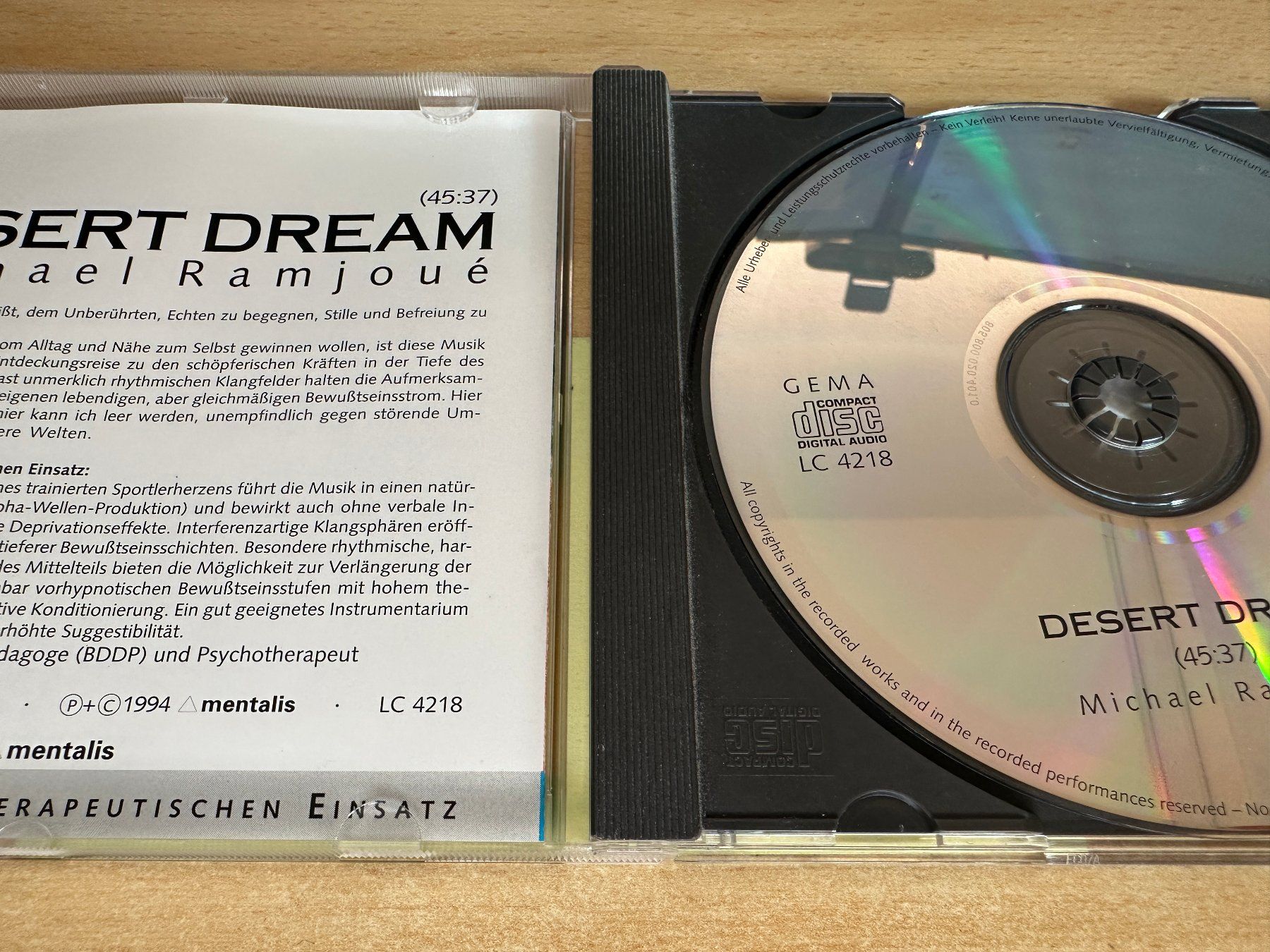 CD: N8 Michael Ramjoué – Desert Dream – Usato da Rikon im Tösstal venduto da Alpenmutz 2