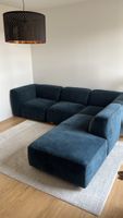 Modular Velvet Sofa - Petrol Blue – Large Design Couch with