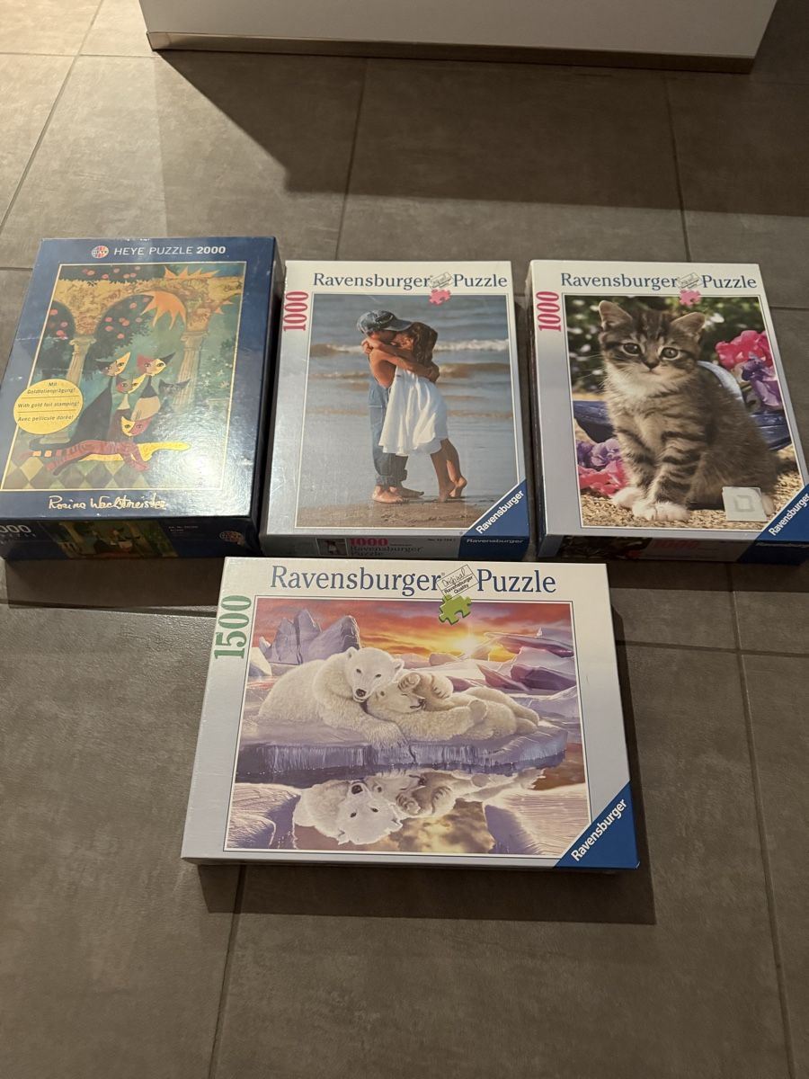 Ravensburger Puzzle: 4 x Puzzle 1Heye und 3 Ravensburger – Nuovo e nell'imballaggio originale da Claro venduto da KarinS84