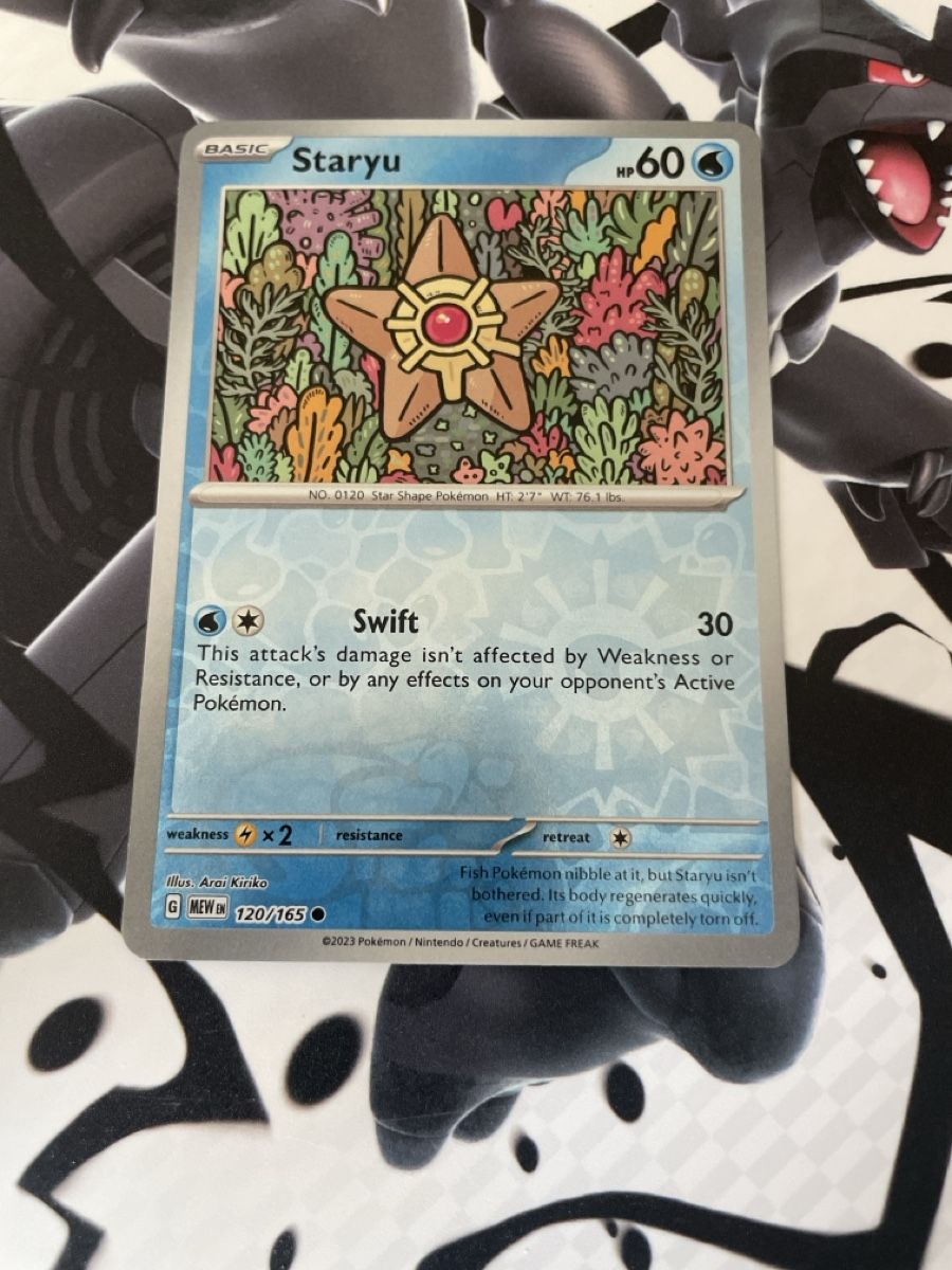 Pokémon Carte collezionabili: Staryu 120/165 Reverse Holo Pokemon 151 – Usato da Bazenheid venduto da Toulouse12