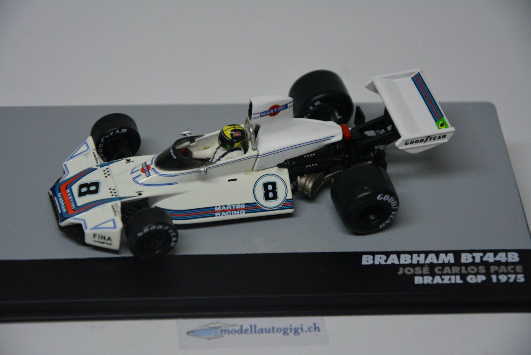 Martini Modellini d'auto: Brabham BT44B  Martini G.P. 1975 , 1:43 – Nuovo e nell'imballaggio originale da Goldach venduto da Feivel9 1