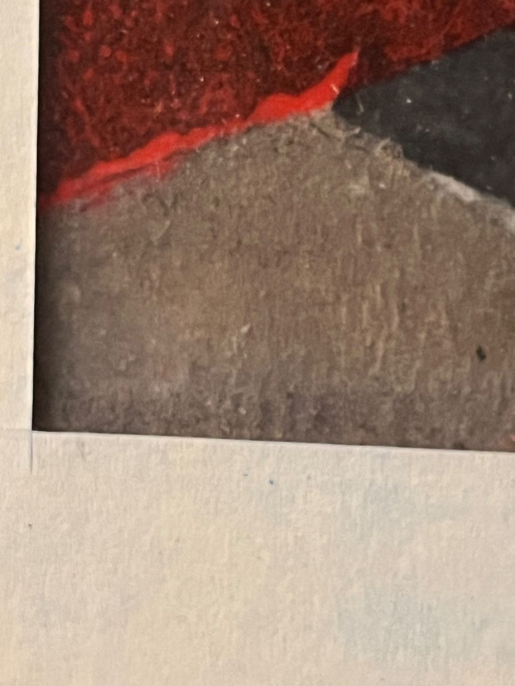 Dipinti: Abstrakte Collage, Rot & Grün, Gerahmtes Kunstdekor – Usato da Basel venduto da PAUL_ART 5