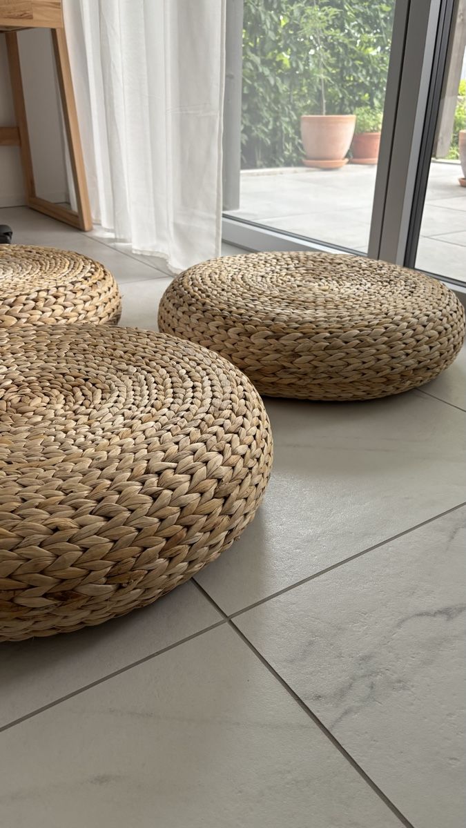 Ikea Tabourets: 3er Set Korb Hocker Ikea Alseda – D'occasion à Seengen par sa_land 2