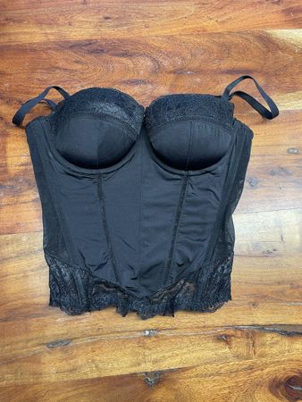 H&M Corsage Top, schwarz, Grösse 38 – wie neu!