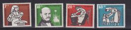 BRD, Mi 243-246**, KW € 20.00