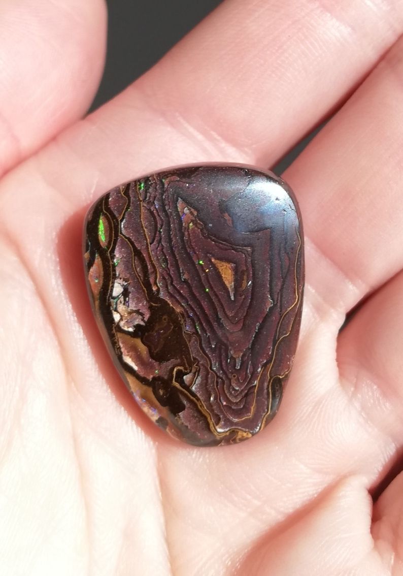 Pietre preziose: Grosser wunderschöner Australischer Boulderopal Anhänger – Nuovo e nell'imballaggio originale da Bärau venduto da thunja 5