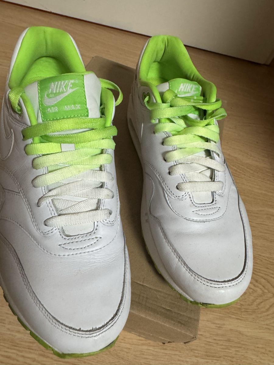 Nike Scarpe da uomo: Nike Air Max 1 weiss/grün – Usato da Fislisbach venduto da PR-Trade 1
