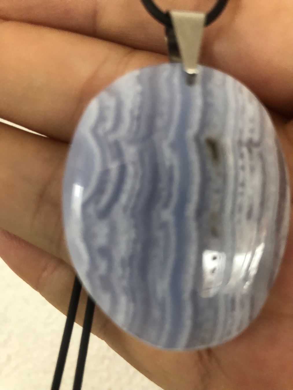 Pendentifs: Pendentif en pierre Calcédoine Bleu – D'occasion à Goumoens-la-ville par sfornallaz 2