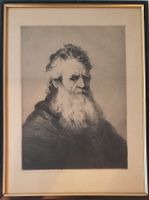 Lithographie nach Rembrandt 87/100 signiert gerahmt