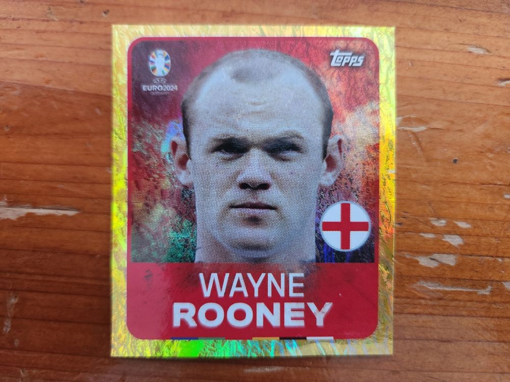 Wayne Rooney LEG 3 EURO 2024 Topps Gold Gebraucht In Territet F r 