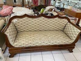 Sofa mit floralen Design um 1830 Biedermeier