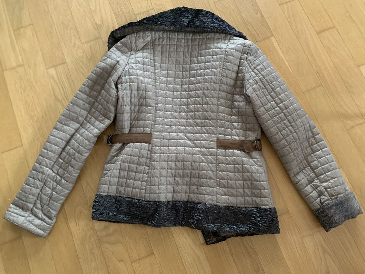 Giacche:  Jacke gesteppt mit Webpelz beige Grösse 38 – Usato da Rikon im Tösstal venduto da Sahon2 3