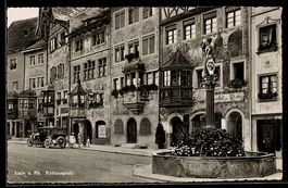 AK Stein am Rhein, Straßenpartie Rathausplatz