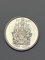 50 Cents Canada 1952-2002 pièce commémorative 