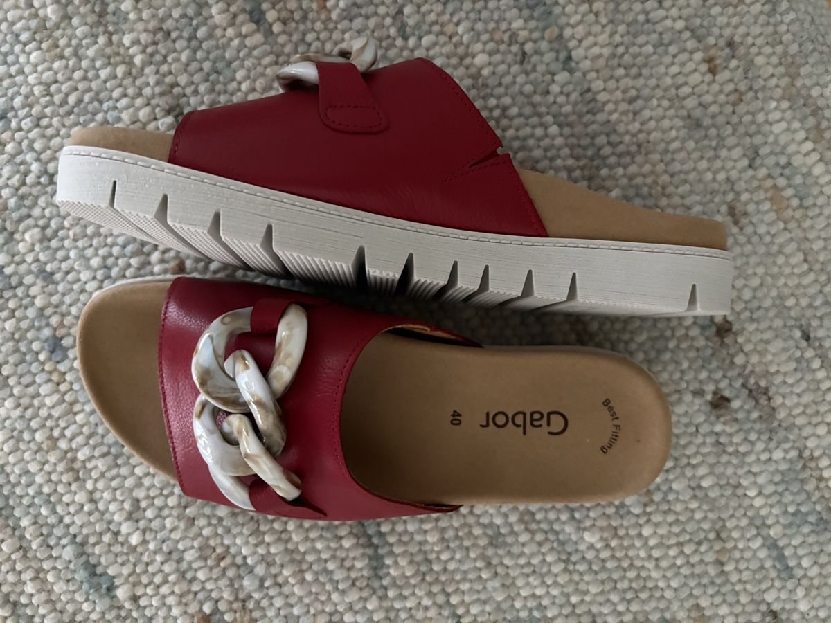 Gabor Scarpe da donna: Pantoletten Leder Gabor Grösse 40 – Nuovo e nell'imballaggio originale da Affoltern am Albis venduto da luz_wn59 3