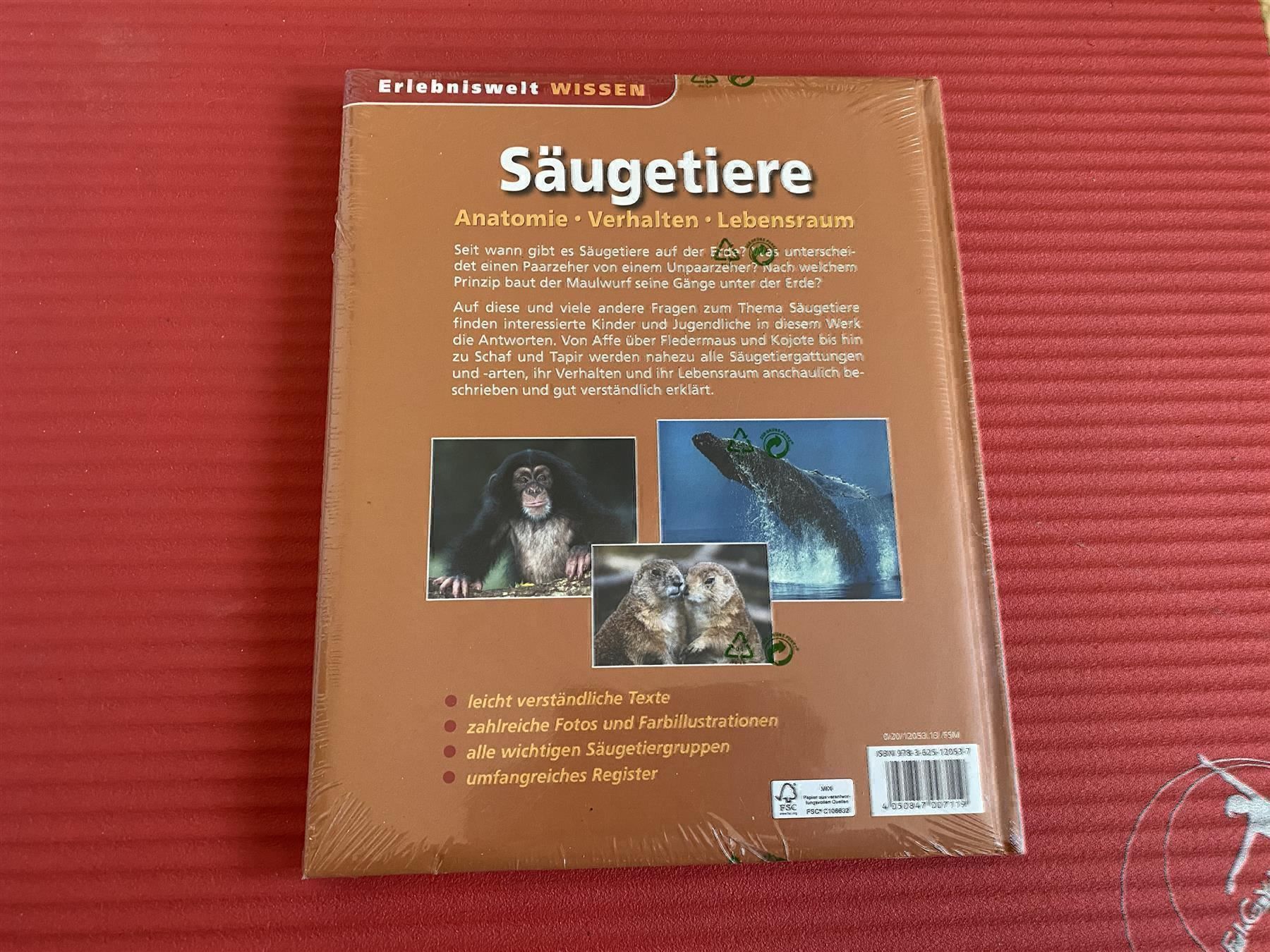 Libri: Säugetiere - Anatomie - Verhalten – Nuovo e nell'imballaggio originale da Buttwil venduto da Mmkg 1