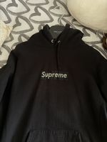Felpa Supreme Swarovski nera,taglia M, nuova!