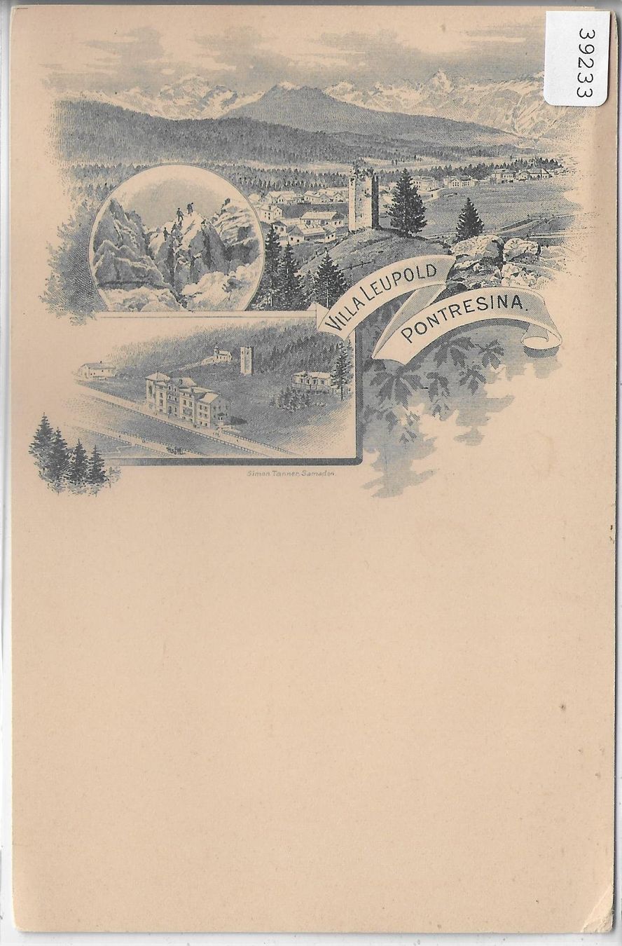 Cartoline postali: Villa Leupold - Pontresina - Vorläufer – Usato da Ettingen venduto da Kartenplanet