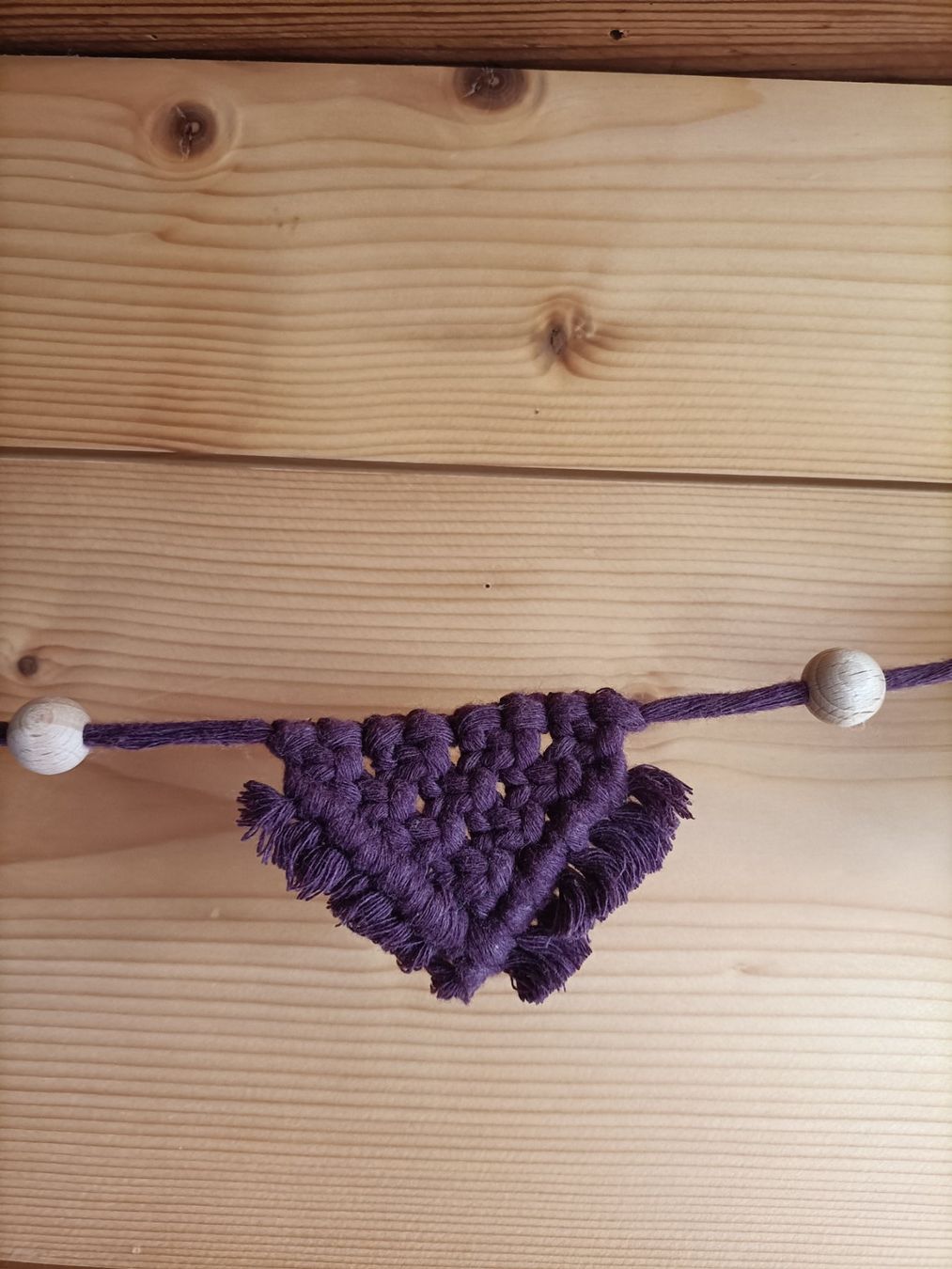 Tutte le decorazioni: Makramee Girlande violett – Nuovo e nell'imballaggio originale da St. Gallen venduto da jan_ccx7 1