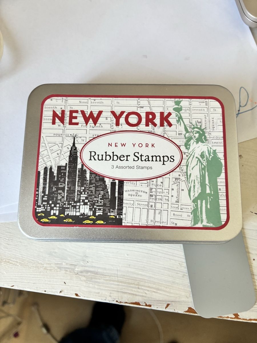 Timbri: Motivstempel New York in Blechdose – Usato da Mettmenstetten venduto da Tina_s 2
