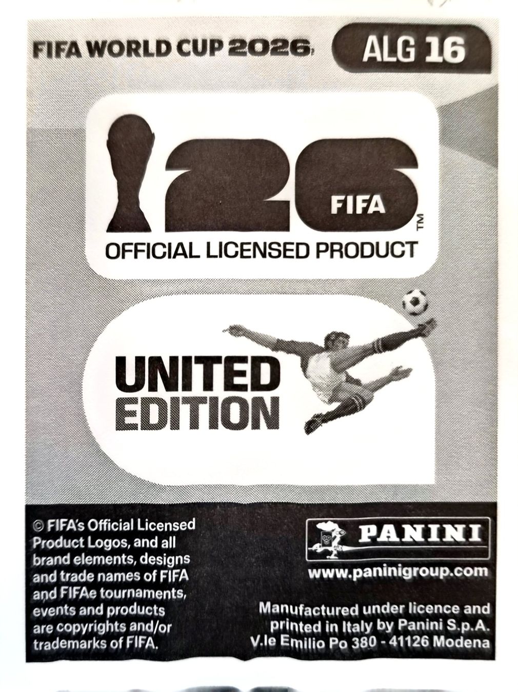 Panini Sammelbilder & Trading cards: Carte FIFA World Cup 2026 ALG 16 – Gebraucht aus Clarens von rim_g98y 1