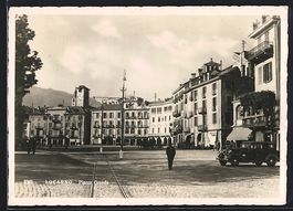 AK Locarno, Piazza Grande, 1947