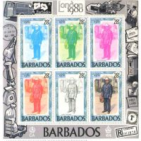 Block "Briefträger". Barbados.