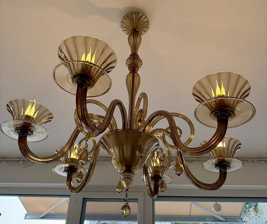 Kronleuchter & Deckenlampen: Lustre de Murano style art deco – Gebraucht aus La Tour-de-Peilz von rossofiorentino