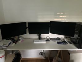 3 écrans pc gaming+colonne support