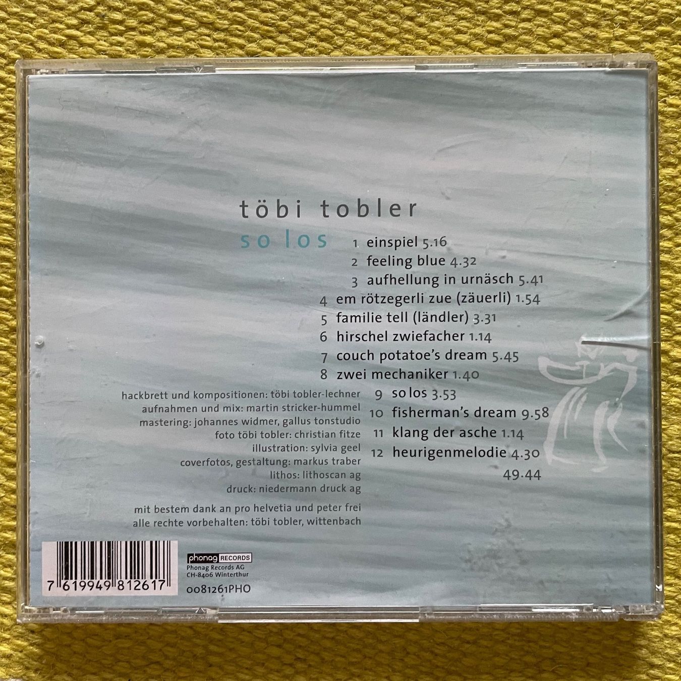 CD: TÖBI TOBLER-SO LOS – Usato da Rorschacherberg venduto da CD-Roli 1