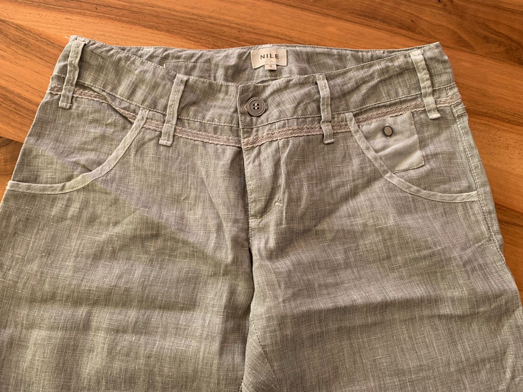 Nile Pantaloni: NILE mega schöne Leinen Sommerhose Gr. S – Nuovo (secondo la descrizione) da Meiringen venduto da Sheyene 1