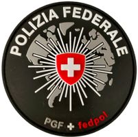 Polizia Federale PGF + fedpol Abzeichen Patch Schweiz Klett.
