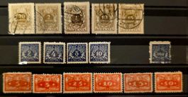 Polen 1919-1924 Portomarken Dopłata & Freimarken Lot 16V Fal