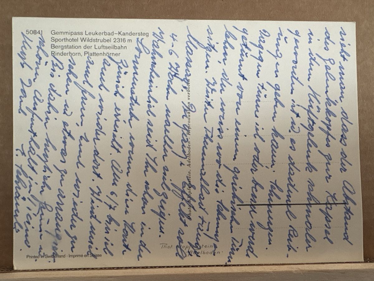 Cartoline postali: AK von Gemmipass Leukerbad Kandersteg – Usato da Rümlang venduto da Kartenpost1 1
