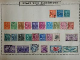 USA Sammlung II auf uralten Vordruckseiten. Siehe Beschreibu