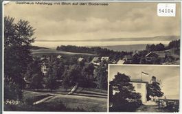 Gasthaus Meldegg mit Blick auf den Bodensee