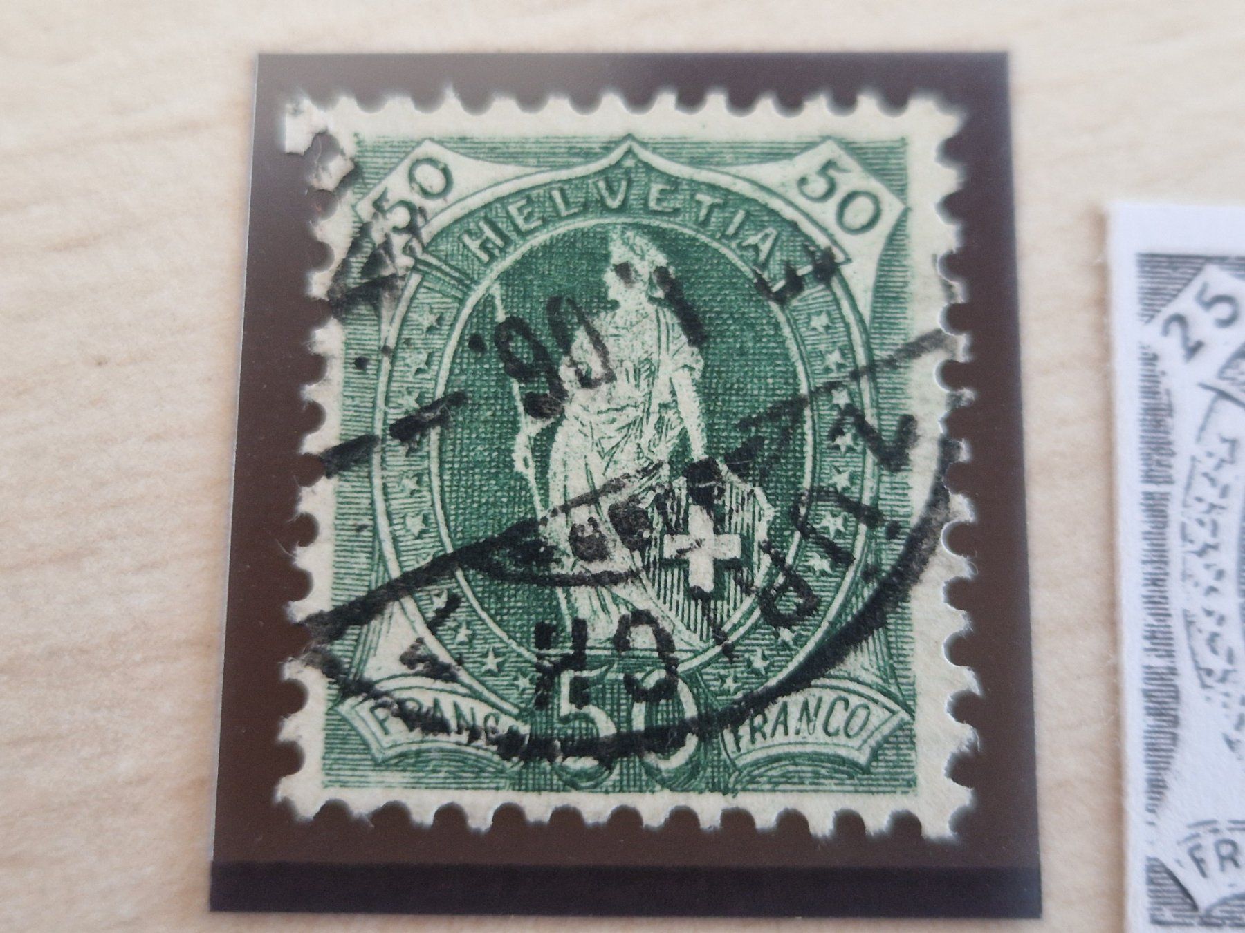 Alle Briefmarken: Stehende 90Aa.3.21/II, signiert, ab 1.- – Gebraucht aus Burgdorf von Glossy01 1