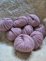 Lotto di gomitoli lana colore rosa 8 pezzi nuovo