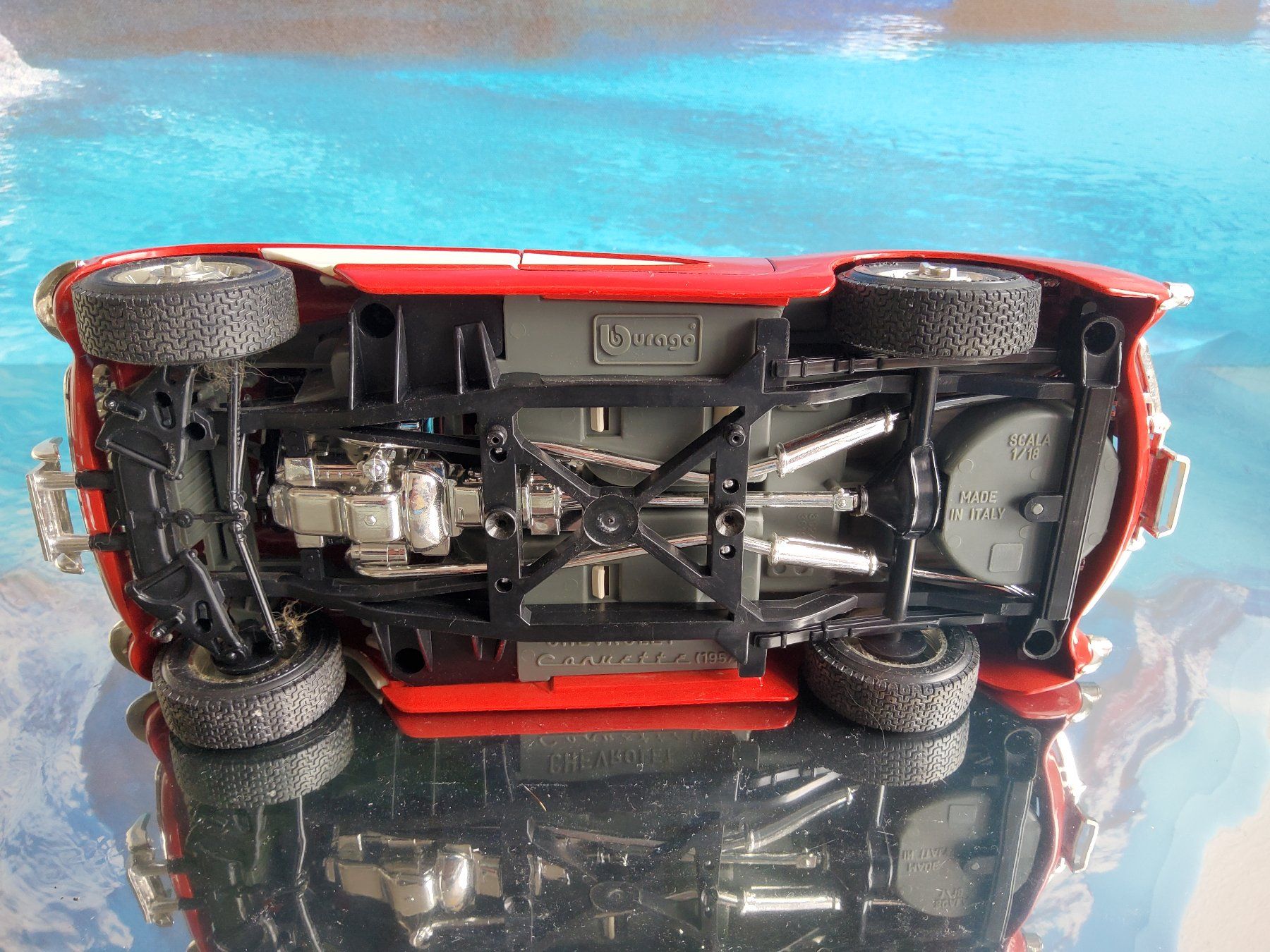 Chevrolet Modellini d'auto: Chevrolet Corvette 1957 1/18 Bburago – Usato da Grüningen venduto da VENOM59 6