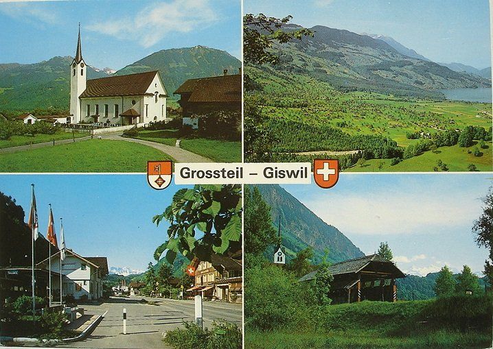 Ansichtskarten: GROSSTEIL GISWIL – Gebraucht aus Jona von philajona