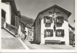 Müstair Münstertal GR Dorfpartie ca. 1960 sehr gut erhalten