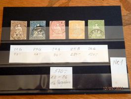 Lot Strubel, ZNr. 22 - 26 div.Ausgaben