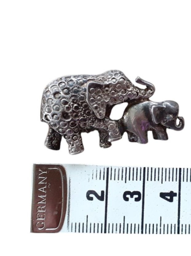 Spille & Fermagli: Brosche Elefanten Silber – Usato da Mörschwil venduto da wunderkiste44 1